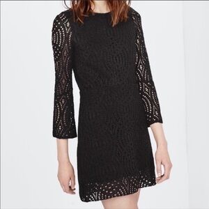 Maje Reverso cotton guipure lace dress sz 1